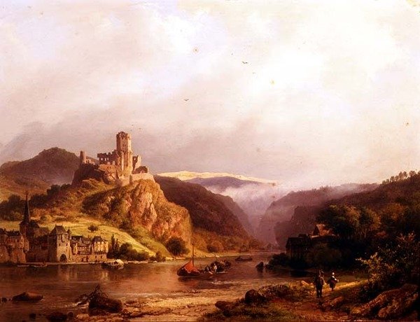 Beilstein ved Mosel av Barend Cornelis Koekkoek