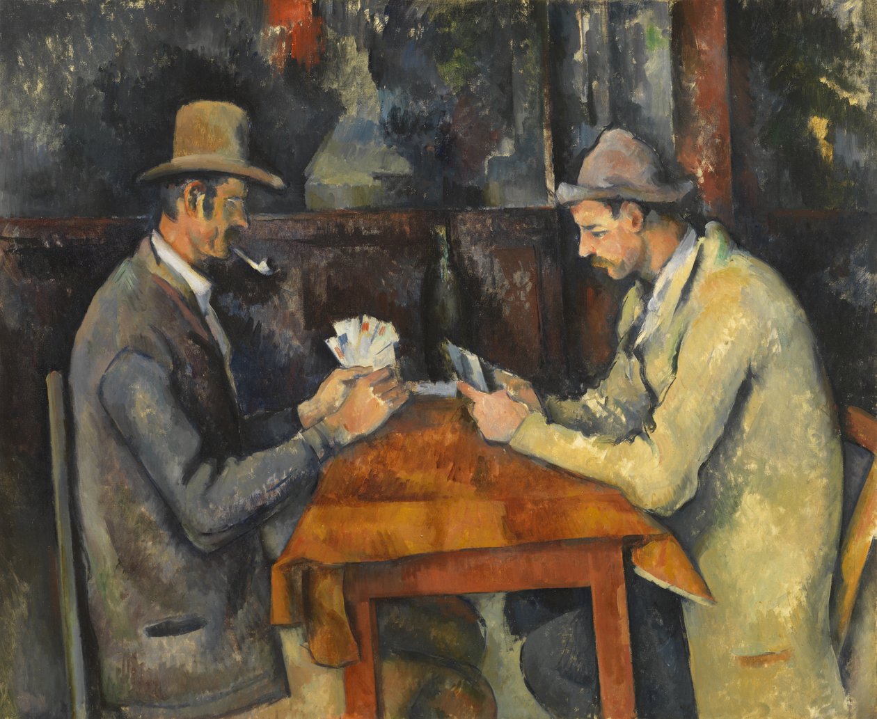 Kortspillerne, 1893-6 av Paul Cézanne