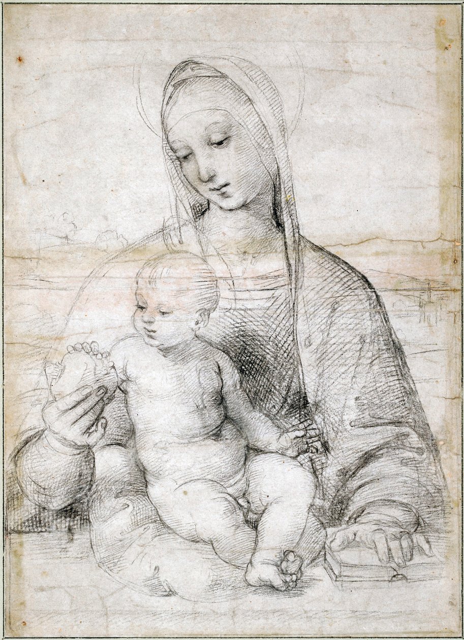 Madonna med granateple, ca. 1504 av Raffaello Sanzio Raphael