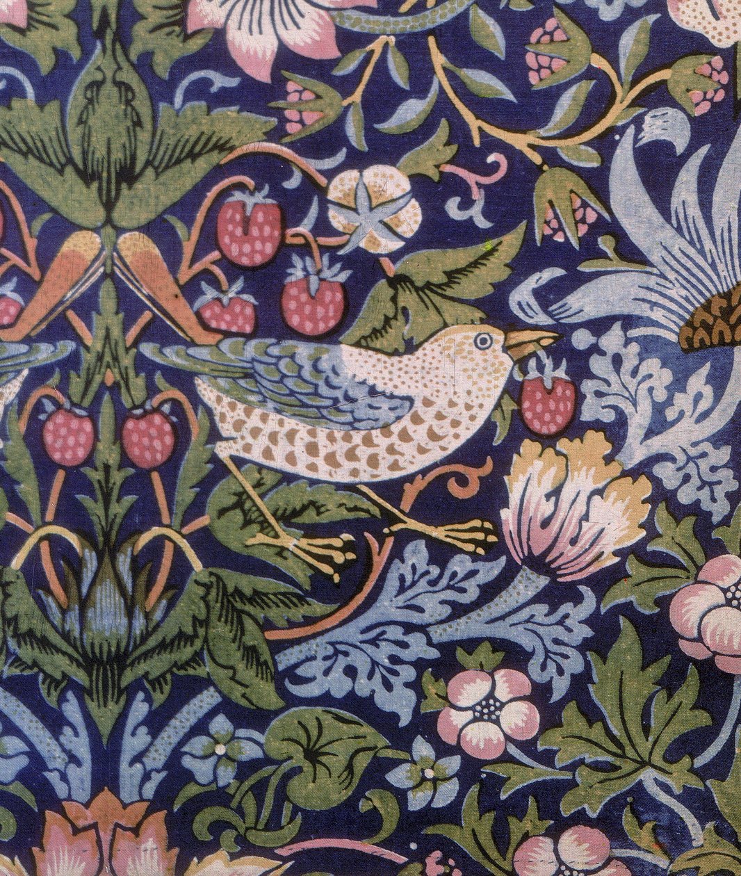 Jordbærtyv #39;1883: William Morris (1757-1827) Billedteppe. av William Morris