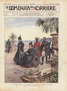Gamle dronning Victoria av England på Rivieraen i Nice