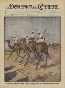 De innfødte troppene i den eritreiske kolonien i Tripolitania, rekognosering mot skyttergravene laget av?