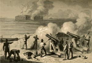 Angrepet av Fort Sumter, 1878.