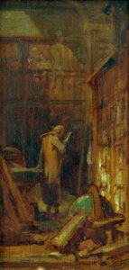 I biblioteket av Carl Spitzweg