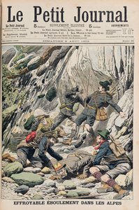 A Horrifying Rock Fall in Tyrol, illustrasjon fra 