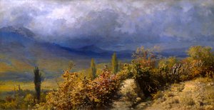 Høstutsikt over Krim, 1884. av Grigori Grigorievich Mjasoedov