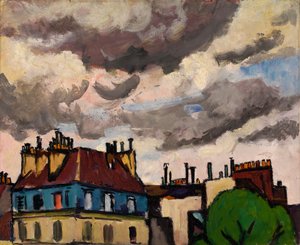 Tak og skyer, Paris, 1910-1912.