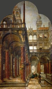 Bebudelsen - Hans von Aachen (1552-1615). Olje på tre
