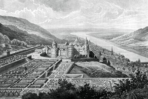 Heidelberg slott, Tyskland, i 1620 1903.