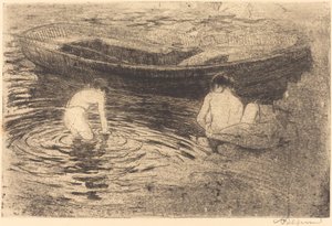 Bading ved Talloires Bading ved Talloires, 1888. av Paul Albert Besnard
