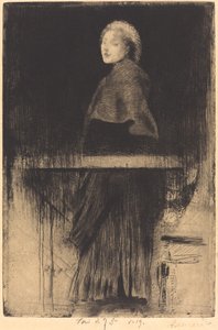 Kvinne med en Cape La Femme a la Pelerine, 1889. av Paul Albert Besnard