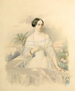 Portrett av storhertuginne Olga Nikolaevna, 1846 (wc på papp)