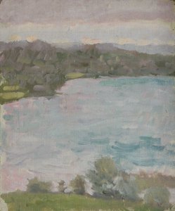 landskap ved innsjøen