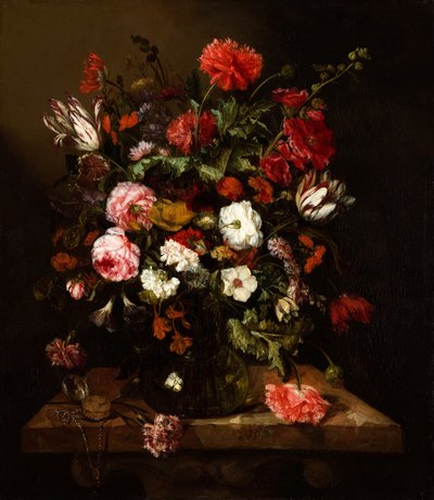 Stilleben med blomster av Abraham Hendricksz van Beyeren