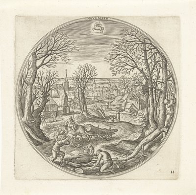 November The Twelve Months (serietittel) av Adriaen Collaert