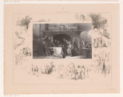 Riddere rundt et bord av Charles Rochussen
