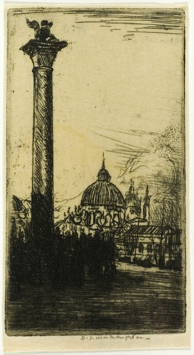 Løvesøylen, Venezia av Donald Shaw MacLaughlan