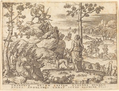 Orion drept av Apollo av Etienne Delaune