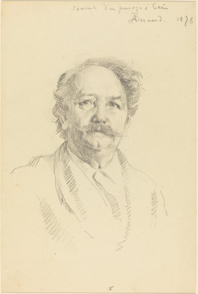 Portrett av en mann Souvenir av en passasje i Paris, 1898. av Paul Albert Besnard