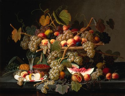 Stilleben med frukt, 1852. av Severin Roesen
